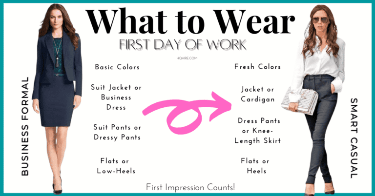 What to wear on first day of work for woman