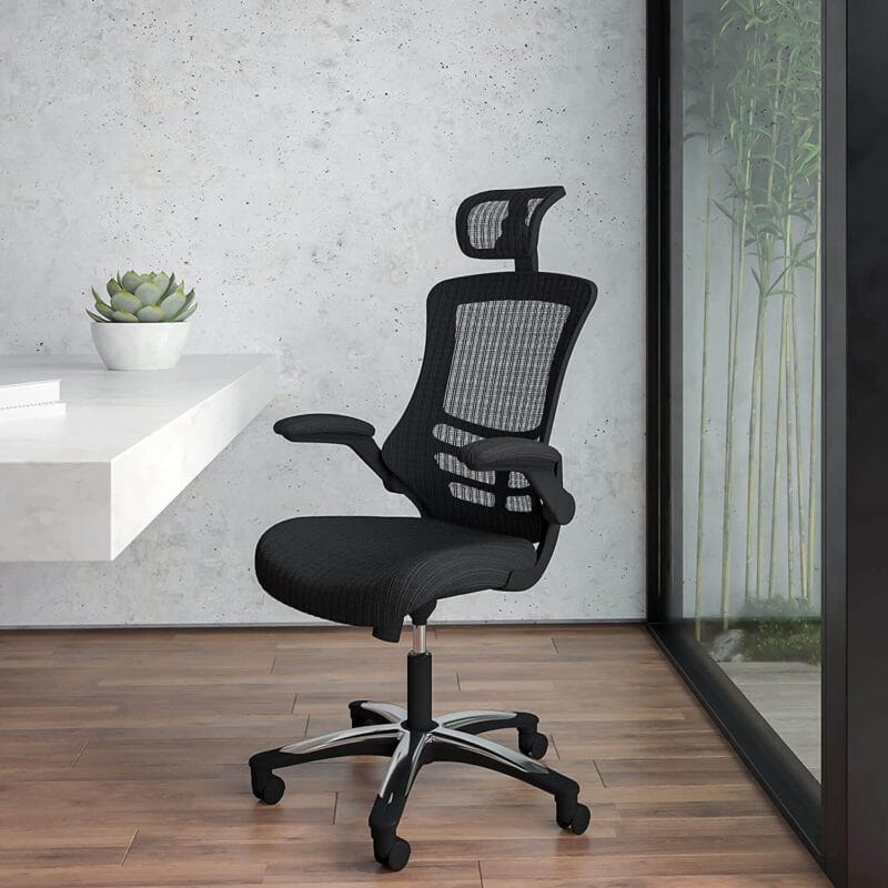 flash furniture ergonomic task office chair in black flash furniture ergonomic task office chair in black